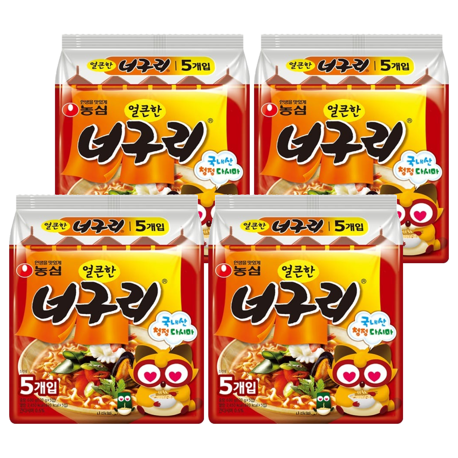 농심 얼큰한 너구리 120g 15,910원