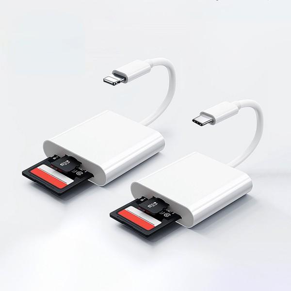 8핀호환 C타입호환 카드리더기 TF카드 SD카드 듀얼슬롯 리더기 전송 사진 동영상 전송 블랙박스 영상확인 19,100원