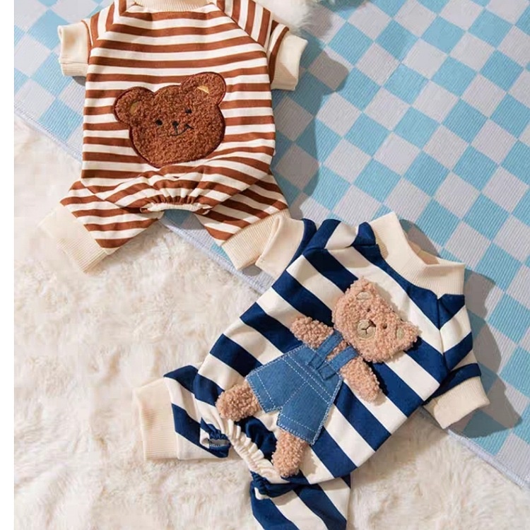 코코스튜디오 강아지옷 스트라이프 테디 올인원 8,400원