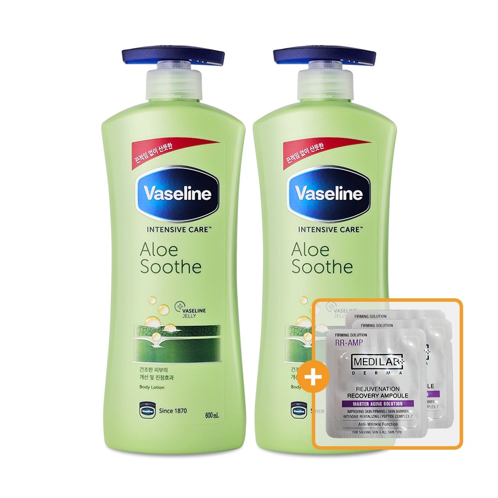바세린 인텐시브 케어 알로에 바디로션 600ml 2개 피부진정,고수분 15,720원