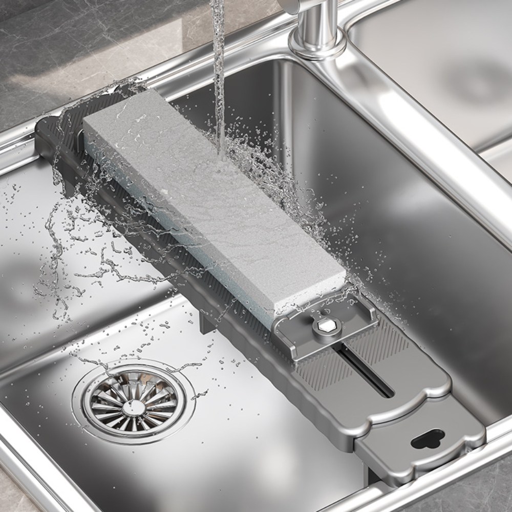 칼갈이 양면 숫돌 싱크대 숯돌 받침대 거치대 세트 10,630원