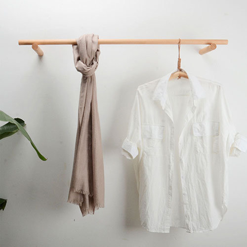 하우스팡 원목 가로형 벽행거 옷걸이 23,900원