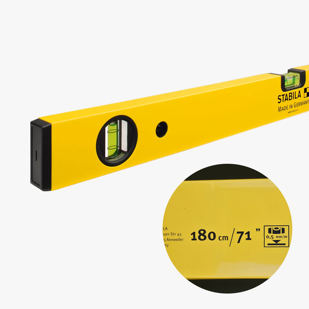 스타빌라 수평기 일반형 타입70 바이알 알루미늄 정밀수평계 1800mm(72) 84,100원