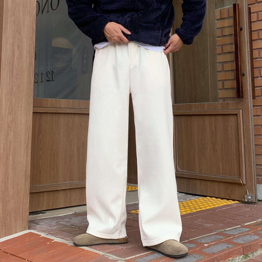 [기모] 히터 남자 남성 히트 헤비 코듀로이 골덴 와이드 밴딩 팬츠 22,800원