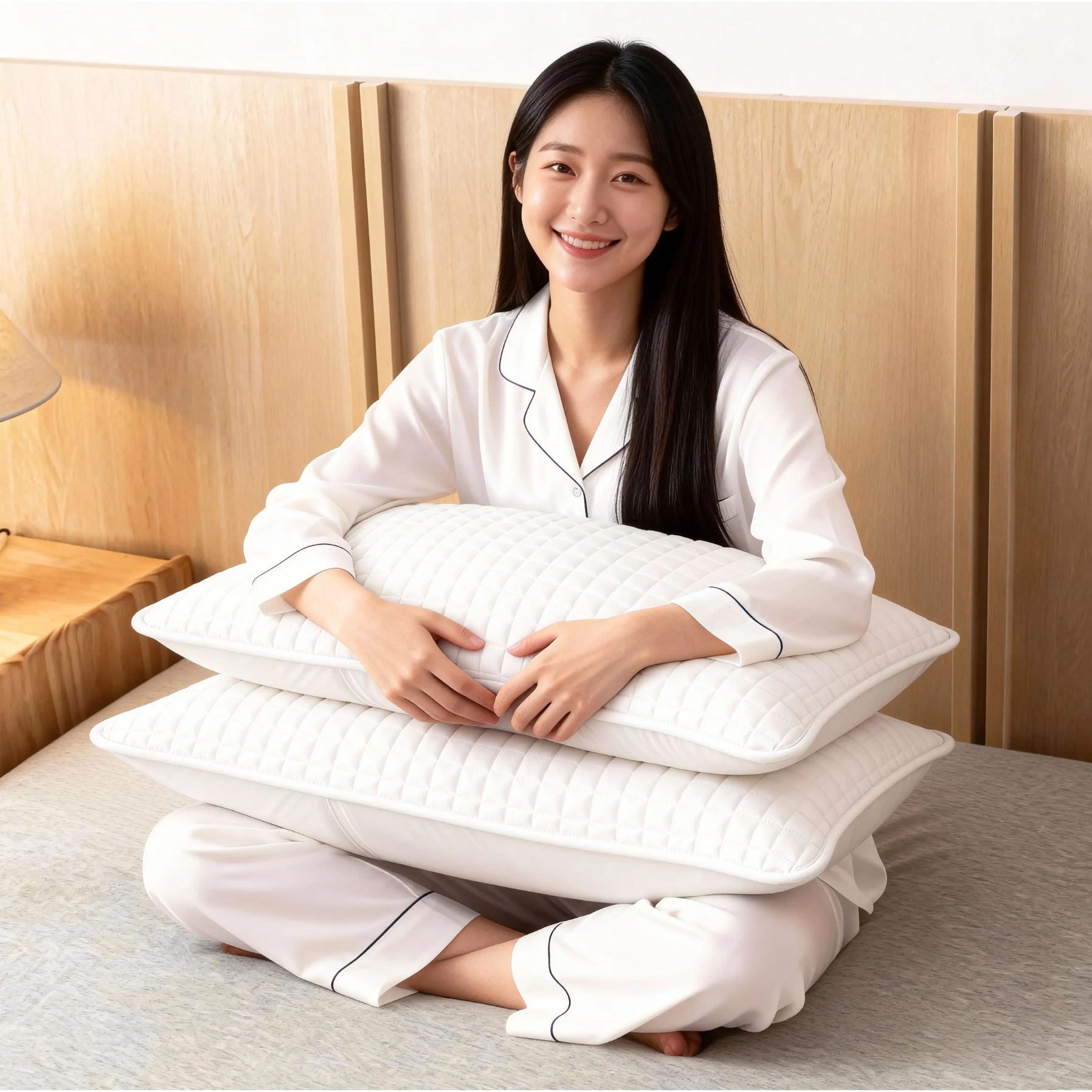 DIM 순면 진드기방지 얼룩방지 누빔 베개커버 40x60 50x70 2개 28,800원