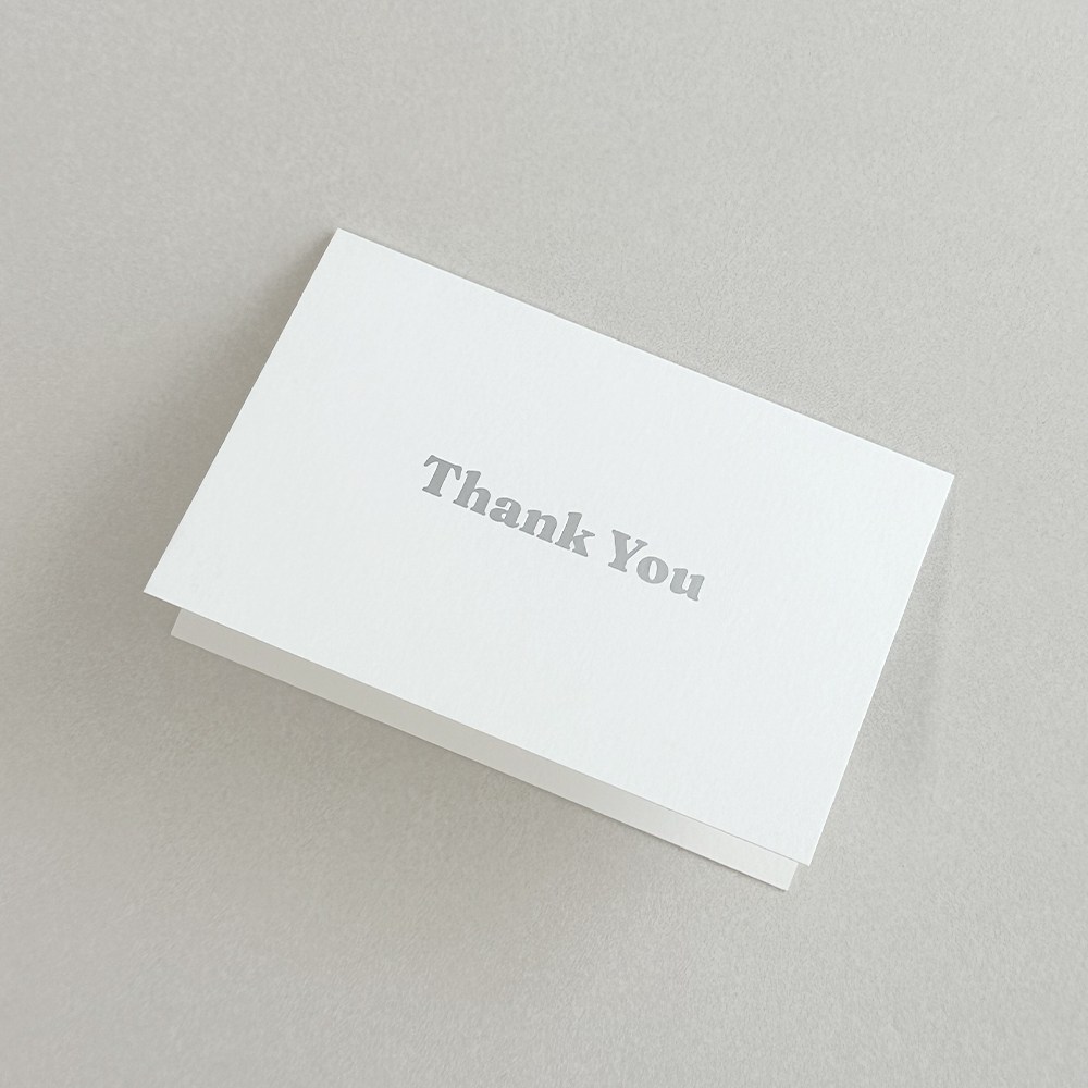 감사 땡큐 은박 고급 미니 카드 4개 + 봉투 4개 로엣[Thank You], 4세트 10,000원