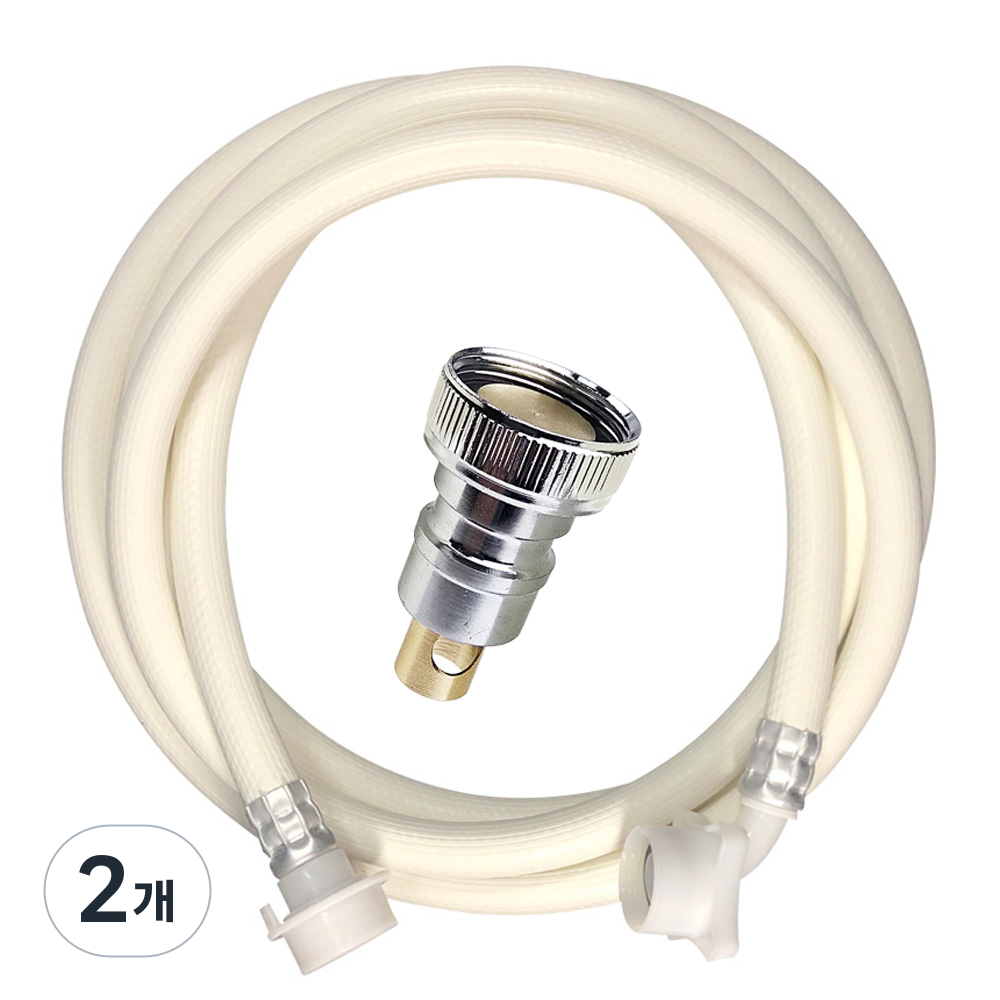 3S리빙 누수방지 커플링 + PVC 세탁기호스 2M 세트 12,890원