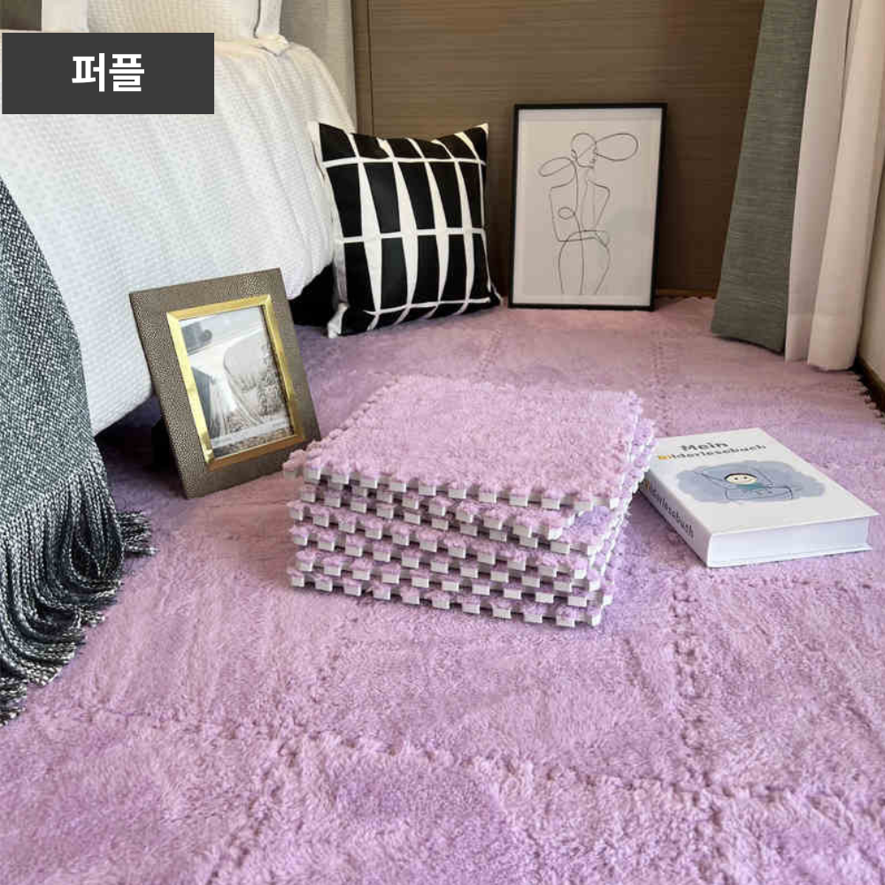 다나몰 타일형 러그 층간소음 미끄럼방지 거실 침실 퍼즐매트 15,800원