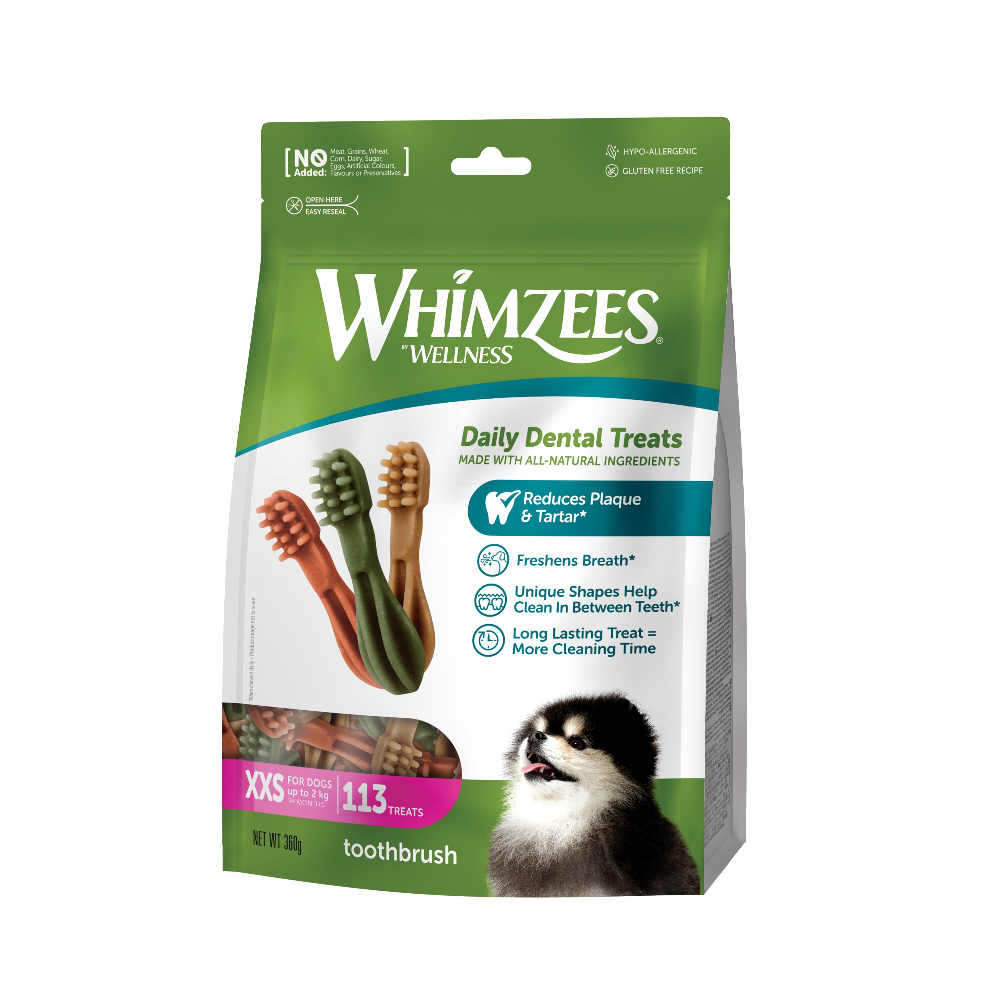 웰니스윔지스 네추럴 덴탈껌 밸류백 XXS 24,000원