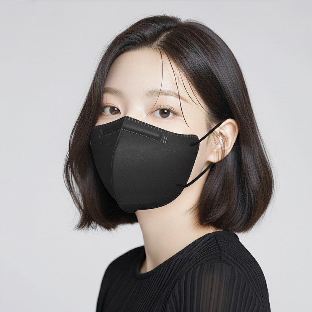KF94 새부리형 컬러마스크 중형 100매, (N) 중형 블랙, 1개, 100매 8,800원