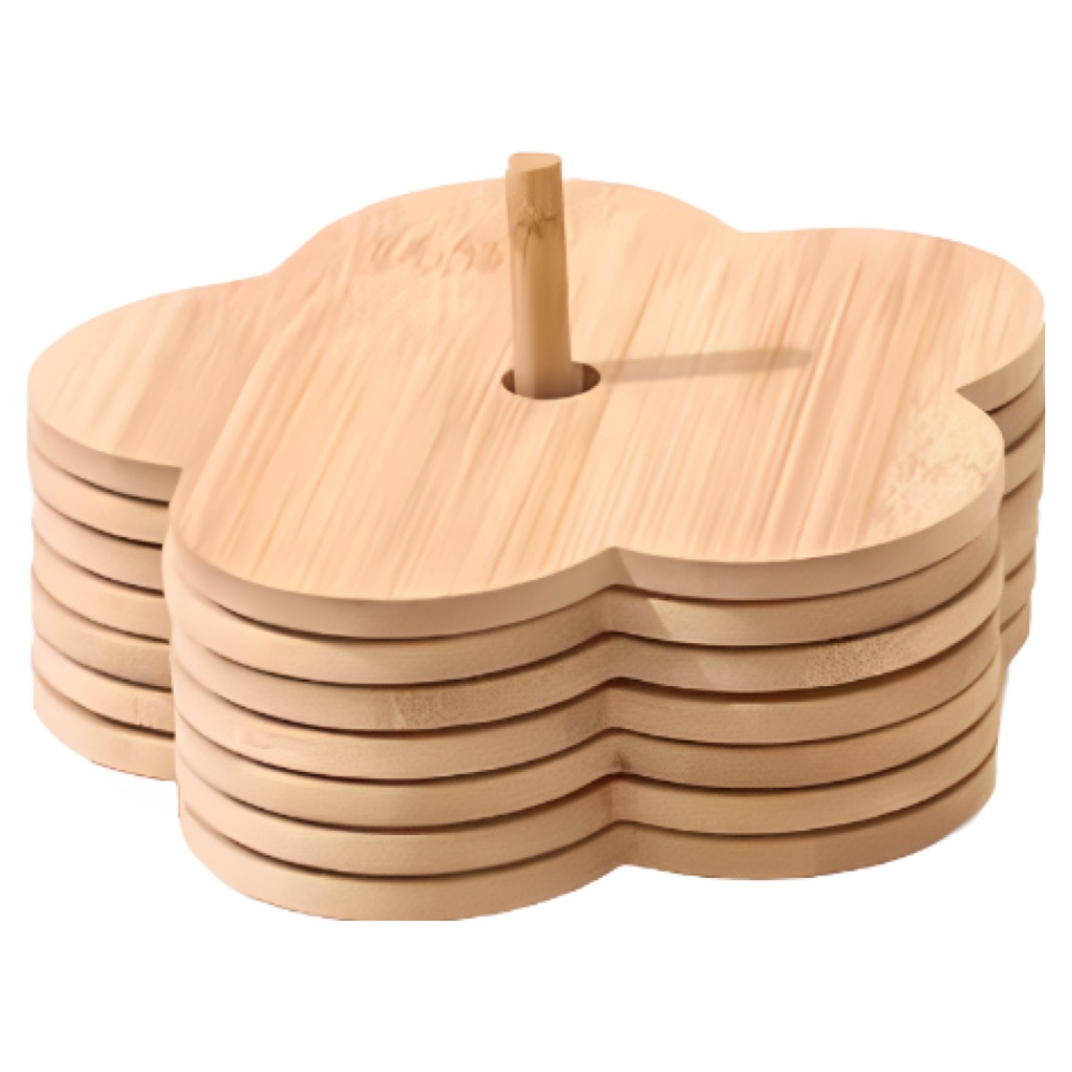엘라누아 대나무 단열 컵 냄비받침, 4개, 우드 16,000원