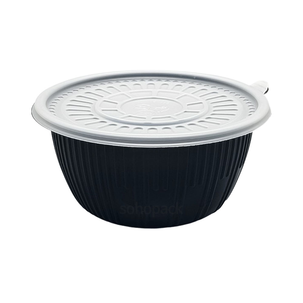 소호팩 BFP 180파이 미니탕 면용기 대 흑색, 1개, 400세트 87,500원