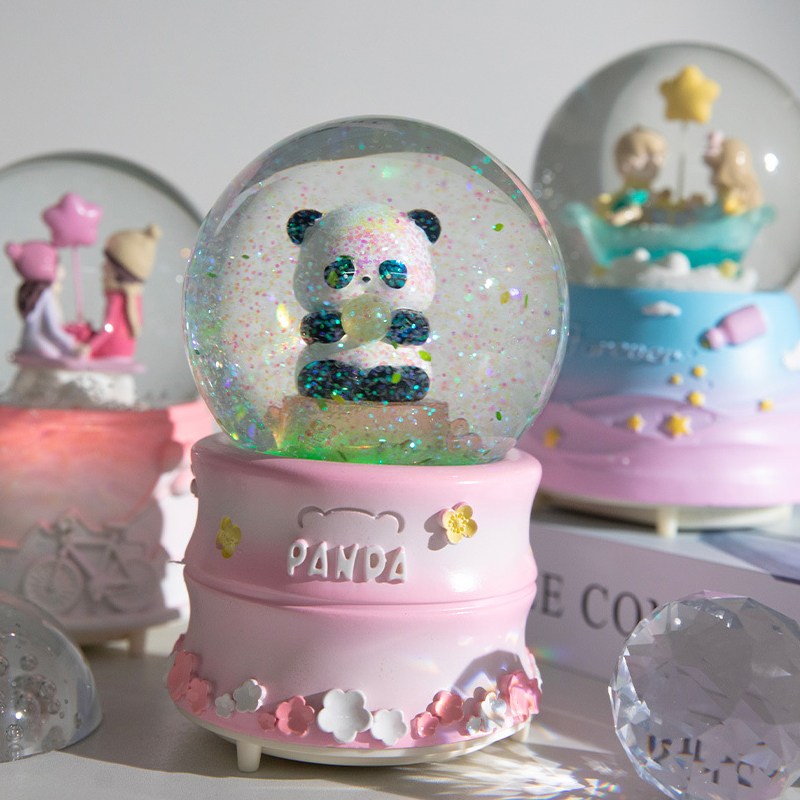 머레이 크리스탈 스노우 오르골 크리스마스 워터볼 오브제 인테리어소품 장식품 선물, 푸바 21,900원