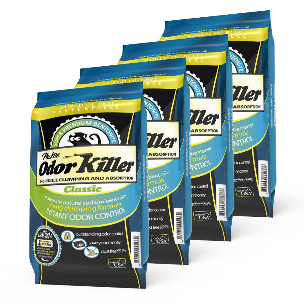 미스터리 오더킬러 클래식 고양이 모래 9kg 총 4봉(총 2박스 배송), 9kg, 4개, 무향 79,010원