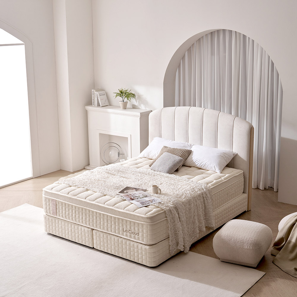 [라클라우드] 라르테 프리미엄 호텔식 패브릭 침대프레임, 아이보리 829,000원