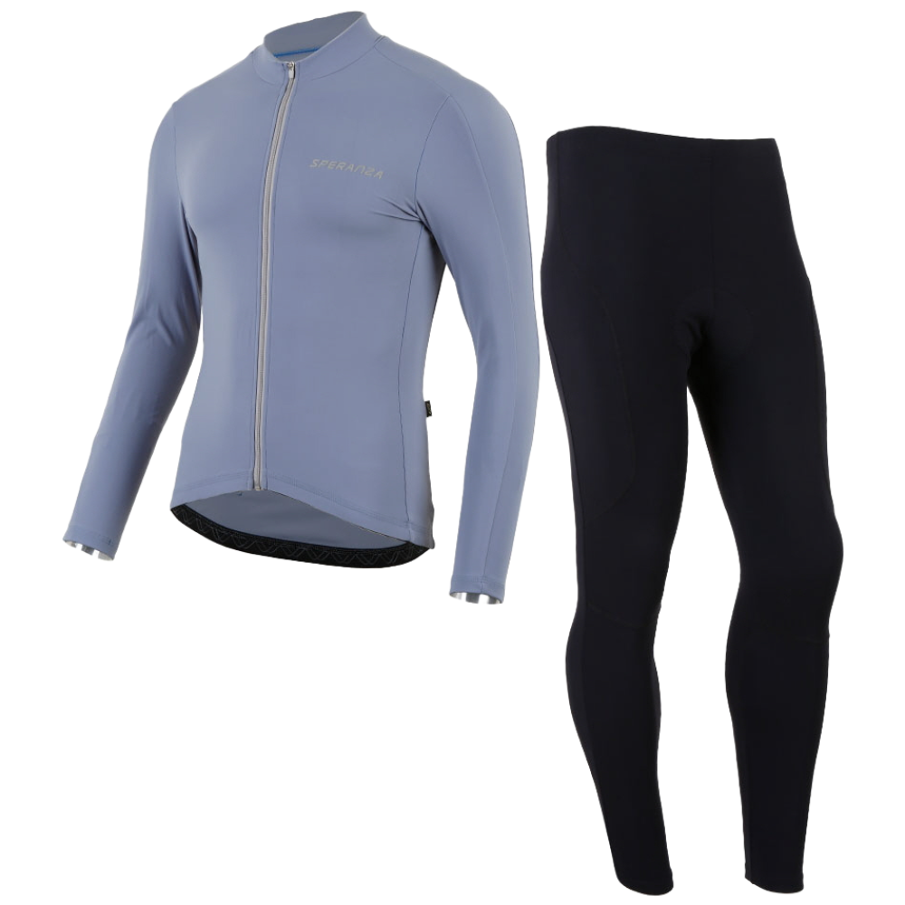 [스페란자] J8스판기모져지 스판타이즈 라이트블루세트 얇은기모 간절기 활용도 좋은의류 bicycle/cycle wear 173,000원