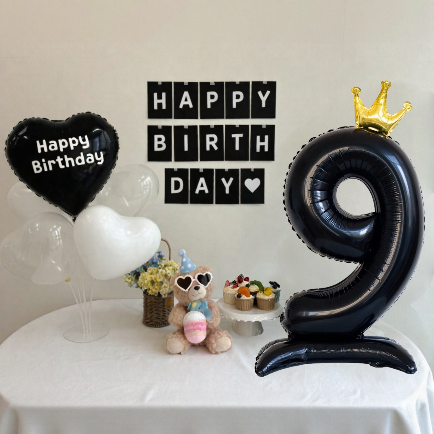 쏙쏙마켓 생일파티용품 숫자 하트 풍선 세트 이벤트 파티용품 15,900원