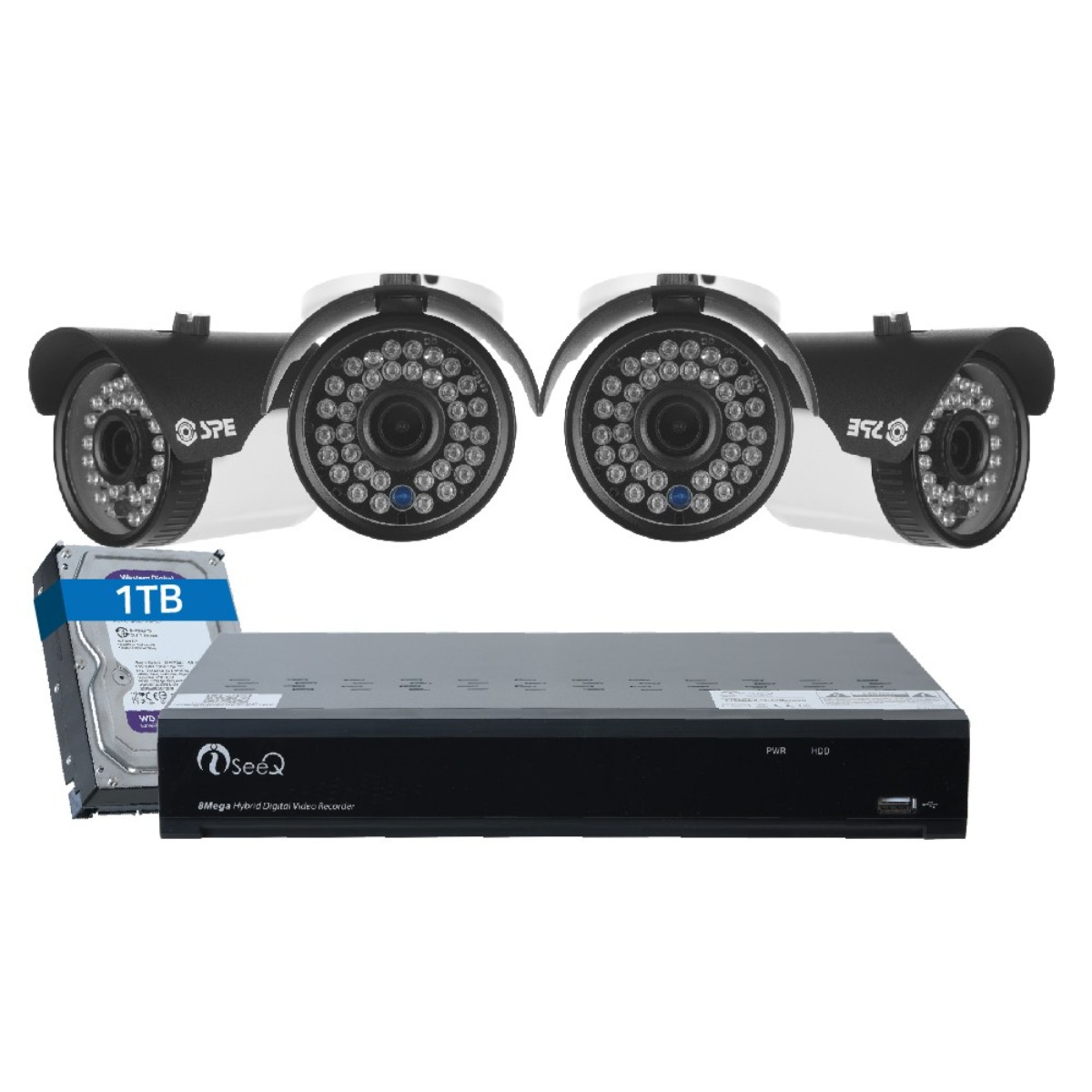 800만화소 (4k) 4채널 국산 고급 CCTV 풀세트 1TB포함 /패키지 자가설치, 선택04 : 실외4개 세트 577,000원