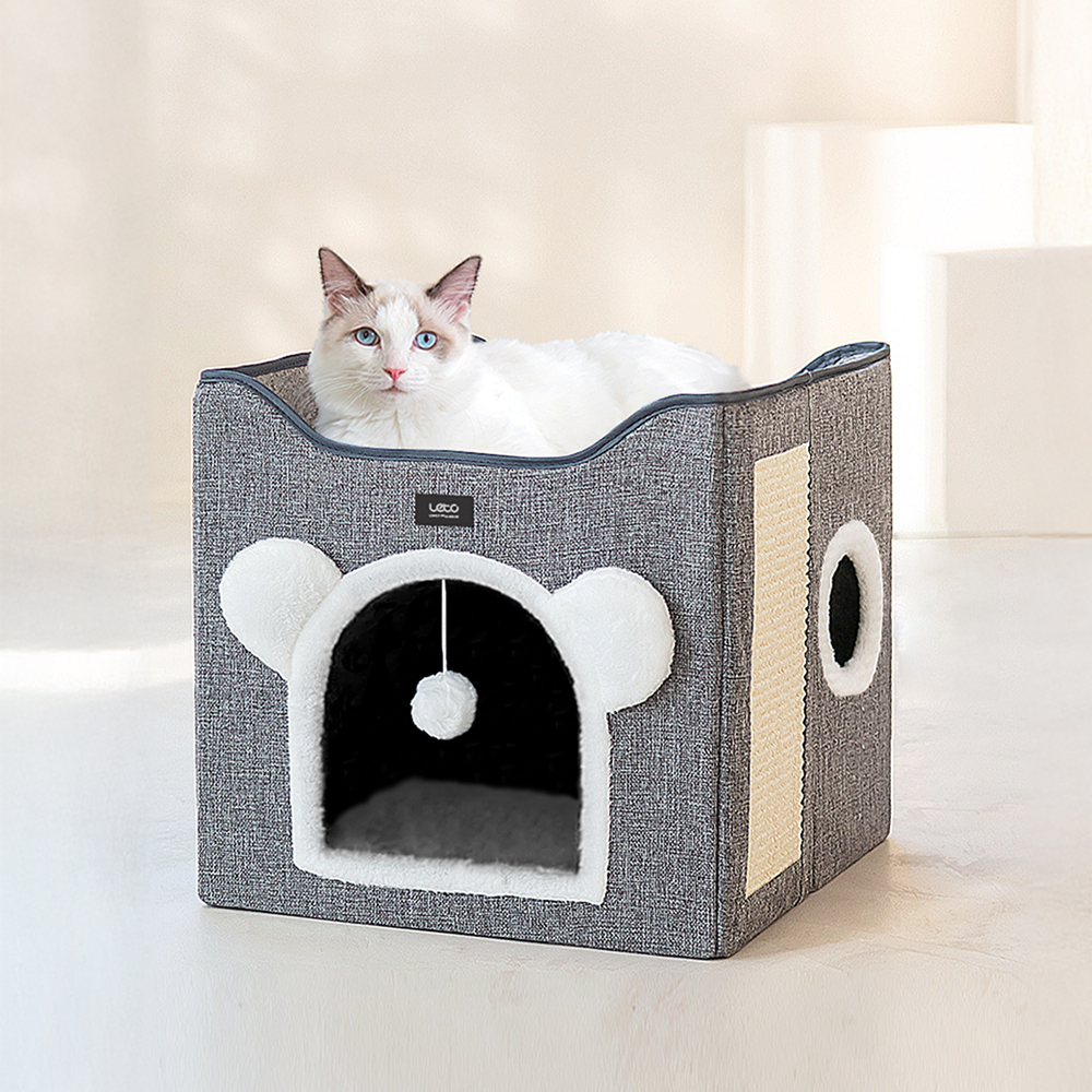 레토 고양이 2단 숨숨집 스크래쳐 하우스 18,800원