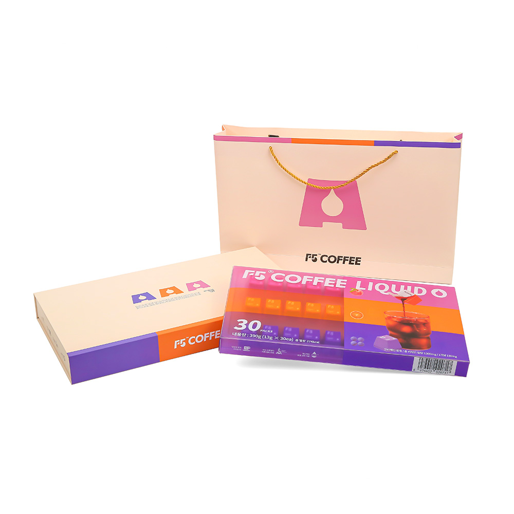F5 [선물세트] 프리미엄 콜드브루 액상형 30개입(3종혼합)<옵션>30개입 선물세트(박스+종이가방) 60,000원