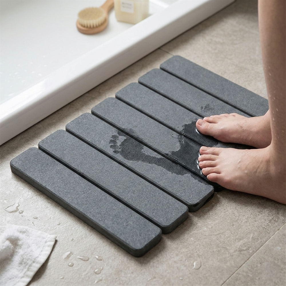 픽잇몰 발매트 단단한 규조토 주방매트 욕실매트 화장실매트, 다크그레이 13,900원