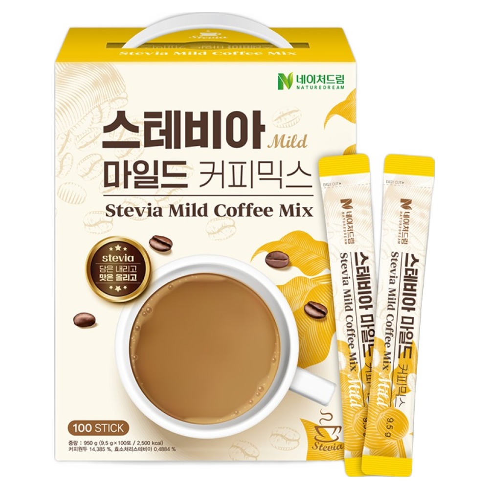 네이처드림 제로슈가 스테비아 마일드 커피믹스, 9.5g, 100개입, 1개 22,980원