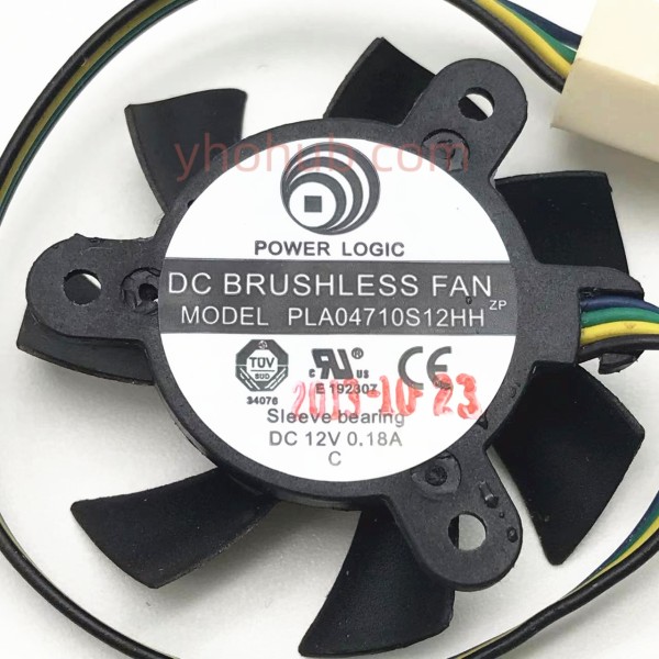 Power Logic PLA04710S12HH DC 12V 0.18A Dia. 36mm C.T.C 4-wire Server Frameless Cooling Fan 80,300원