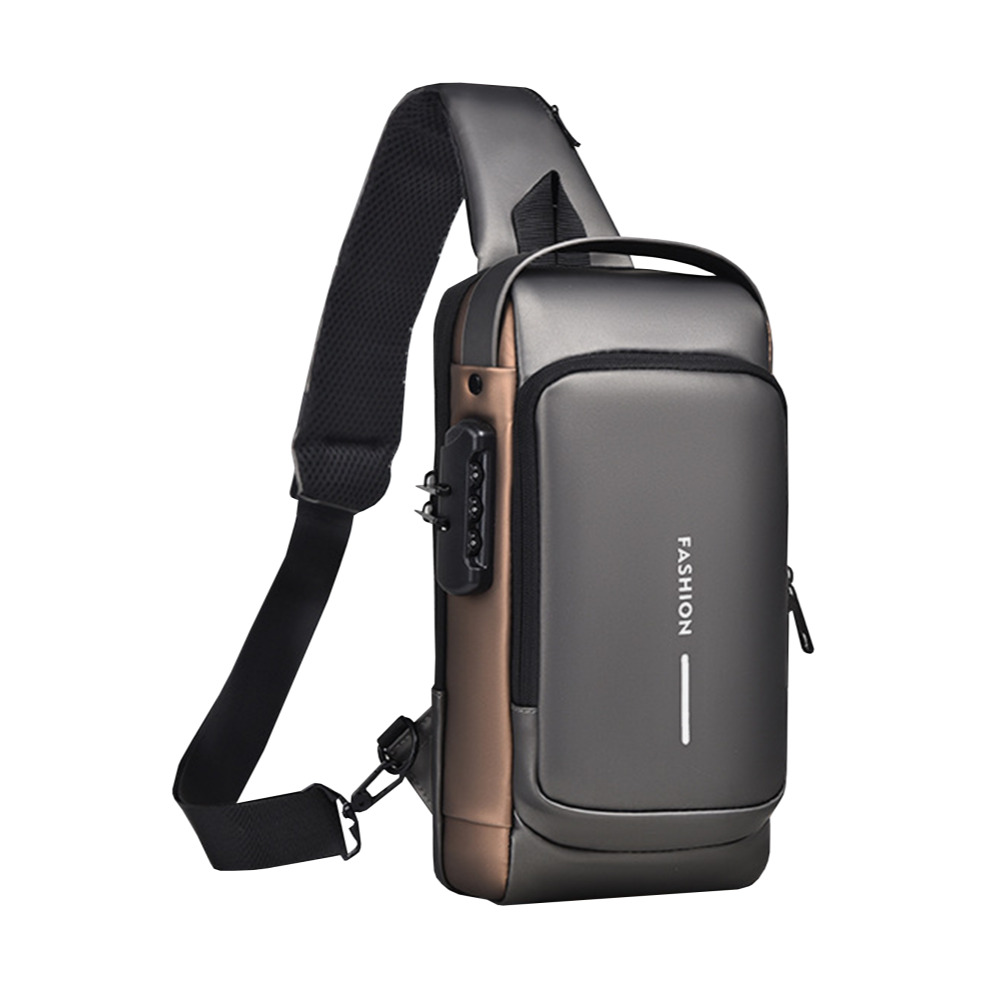 미소라인퍼니처 도난방지 슬링백 여행용 크로스백 7포켓 대용량, 그레이(골드), 1개 16,900원