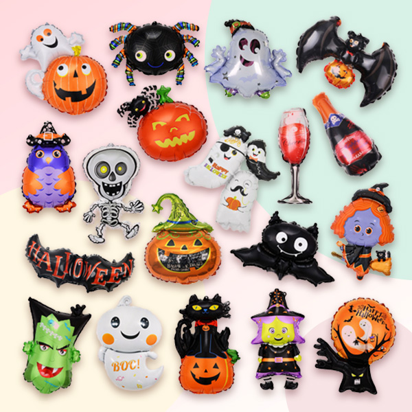 [예쁨주의지호] 할로윈 중형풍선 A / 할로윈풍선/할로윈장식/유령풍선/해골풍선/마녀풍선/호박풍선/고양이풍선/박쥐풍선, A_할로윈 중형_ 레드 할로윈 배트 900원