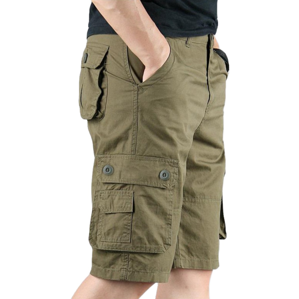 코디코치 남자 오카 카고 팬츠 빅포켓 면 통 반바지 19,900원