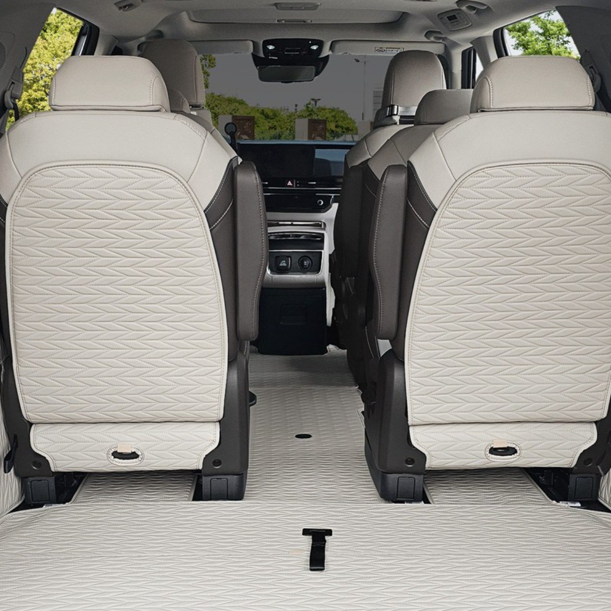 리노 가죽 시트백커버 더뉴카니발 4세대 페이스리프트, 9인승 3열/토프브라운, 1세트 39,000원