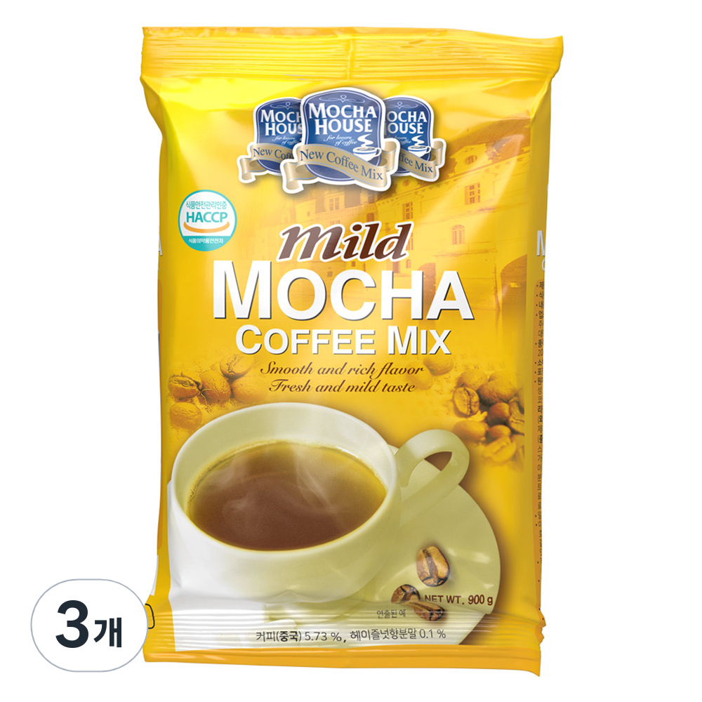 모카씨엔티 자판기용 커피믹스 마일드모카, 3개, 1개입, 900g 22,200원