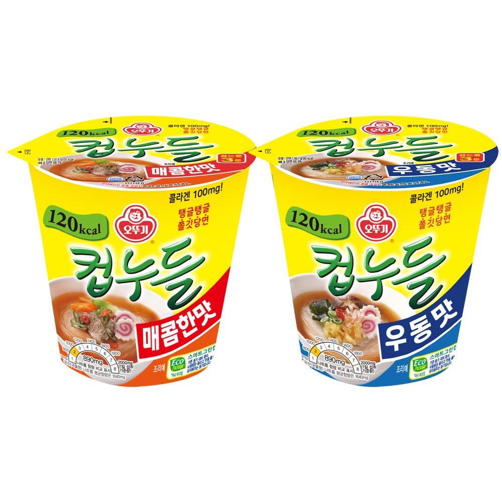 컵누들 매콤한맛 6입 + 우동맛 6입/매콤찜닭, 12개 16,060원