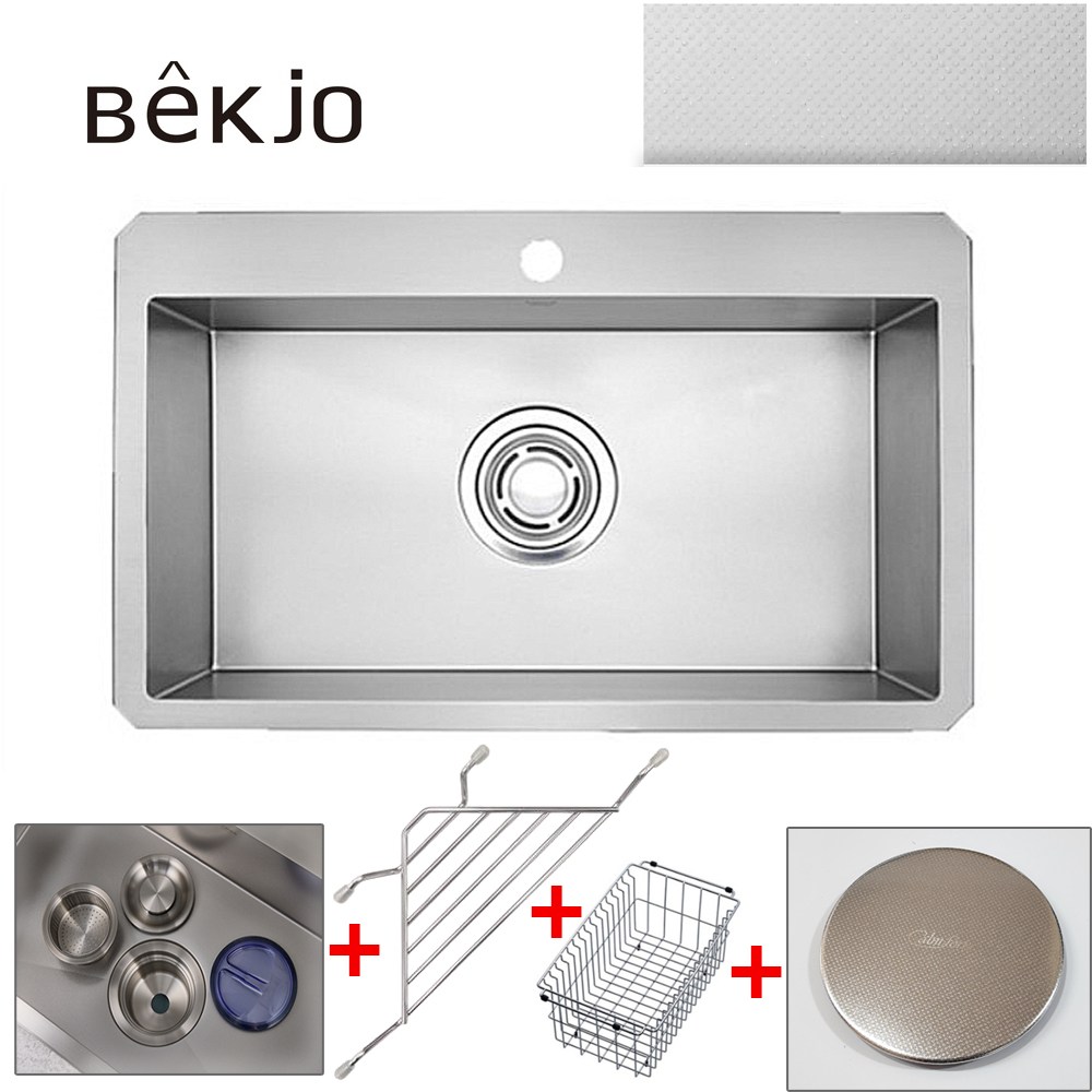 백조씽크 리폼사각씽크볼 CESWSR8635 코팅엠보 3.5T 올스텐배수구 싱크대교체 450,000원