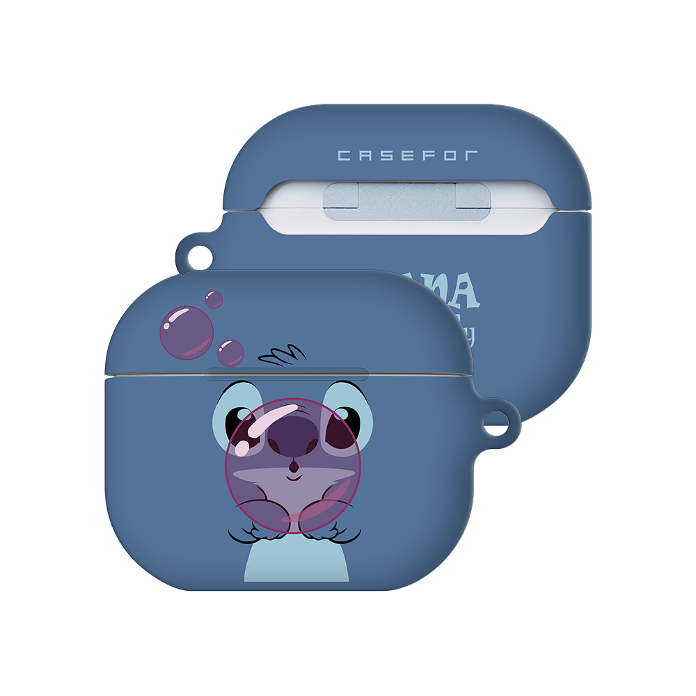 케이스포 아임크루잉 스티치 디자인 3D풀커버 에어팟 케이스 + 카라비너 세트, 버블, 1개, 에어팟 4세대 22,000원