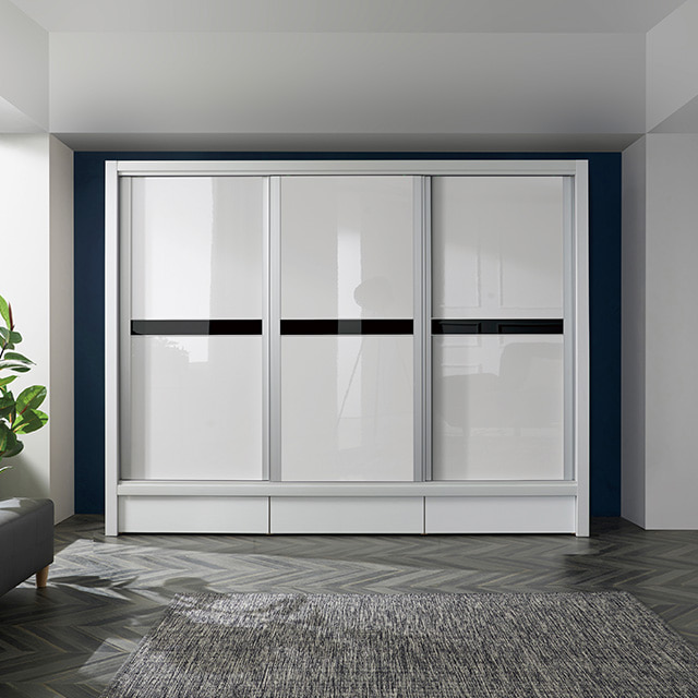 우아미가구 아델 슬라이딩 도어 장롱 풀세트 10자 1,219,900원