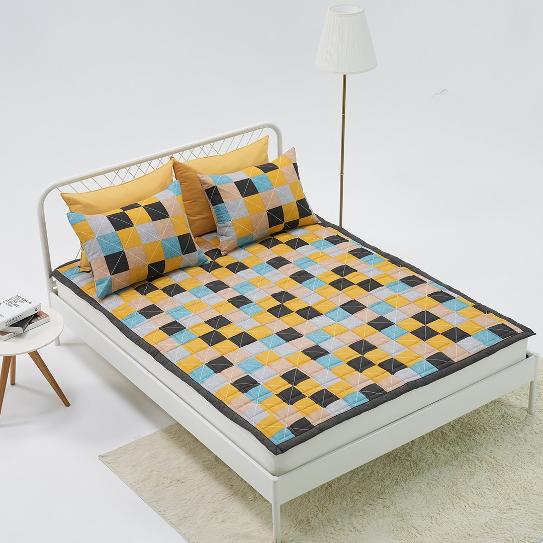 안나푸르나 스퀘어 픽셀 하모니 침대패드, 스퀘어 옐로우 34,900원