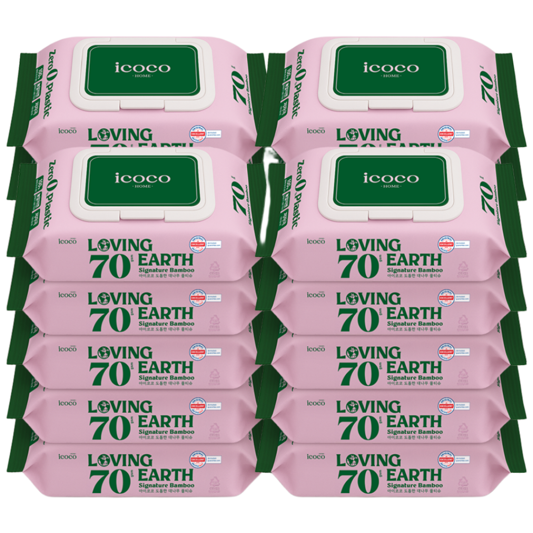 아이코코 도톰한 대나무 휴대용 물티슈 유아용 자연분해, 20매, 20개 24,900원