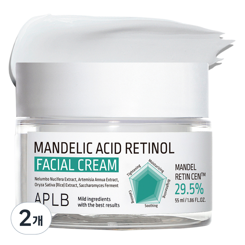 APLB 만델산 레티놀 페이셜 크림, 55ml, 2개 31,800원