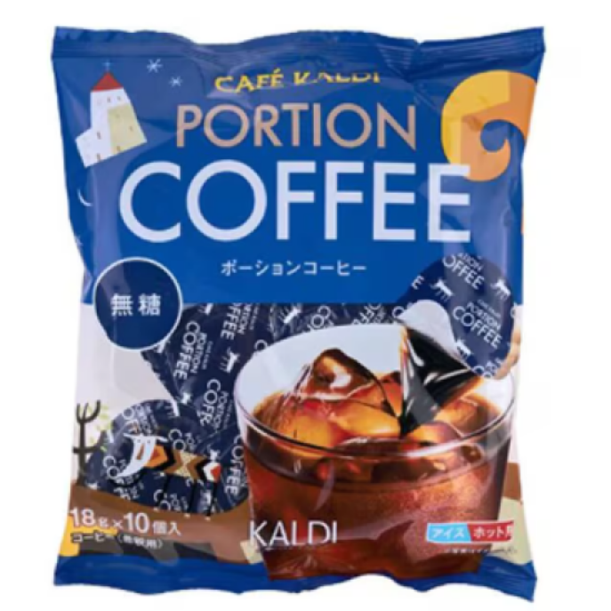 일본 칼디 포션 커피 무설탕 희석 아이스 핫 커피 KALDI PORTION, 1개, 10개입, 180g 15,000원