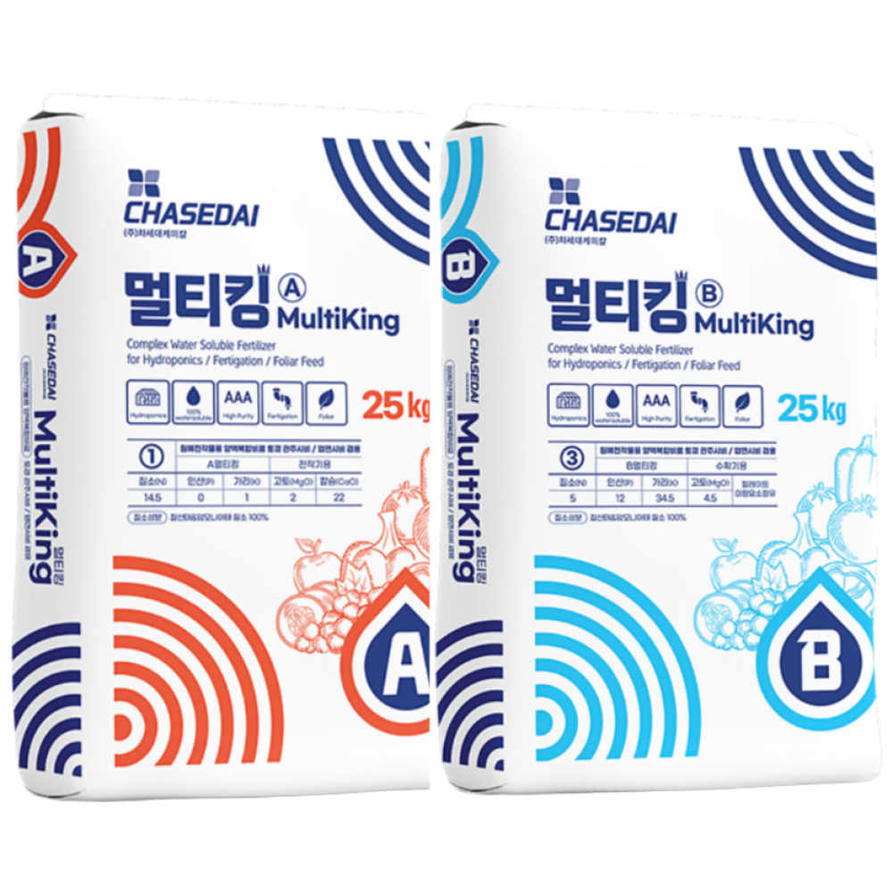 멀티킹 25kg 신개념 양액비료 AB통당 각 2포 수용성 관주용비료, 25kg, 1개 94,500원