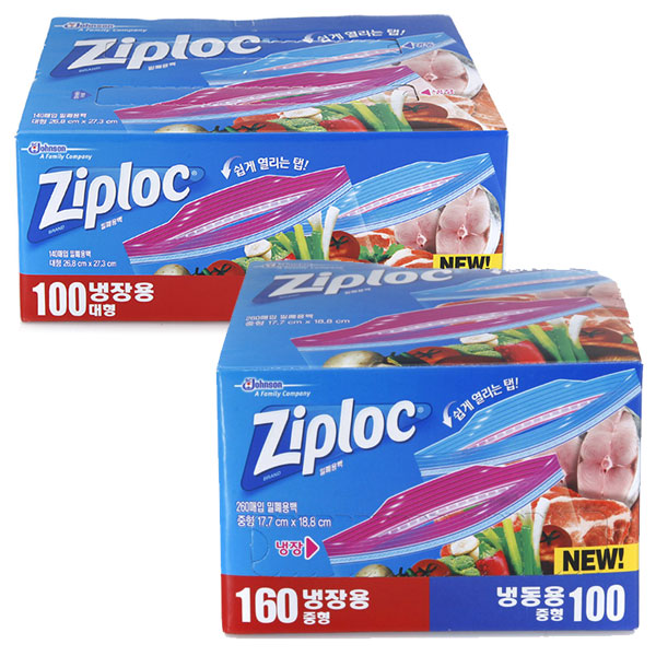 지퍼락 중형 260매/대형 140매 30,760원