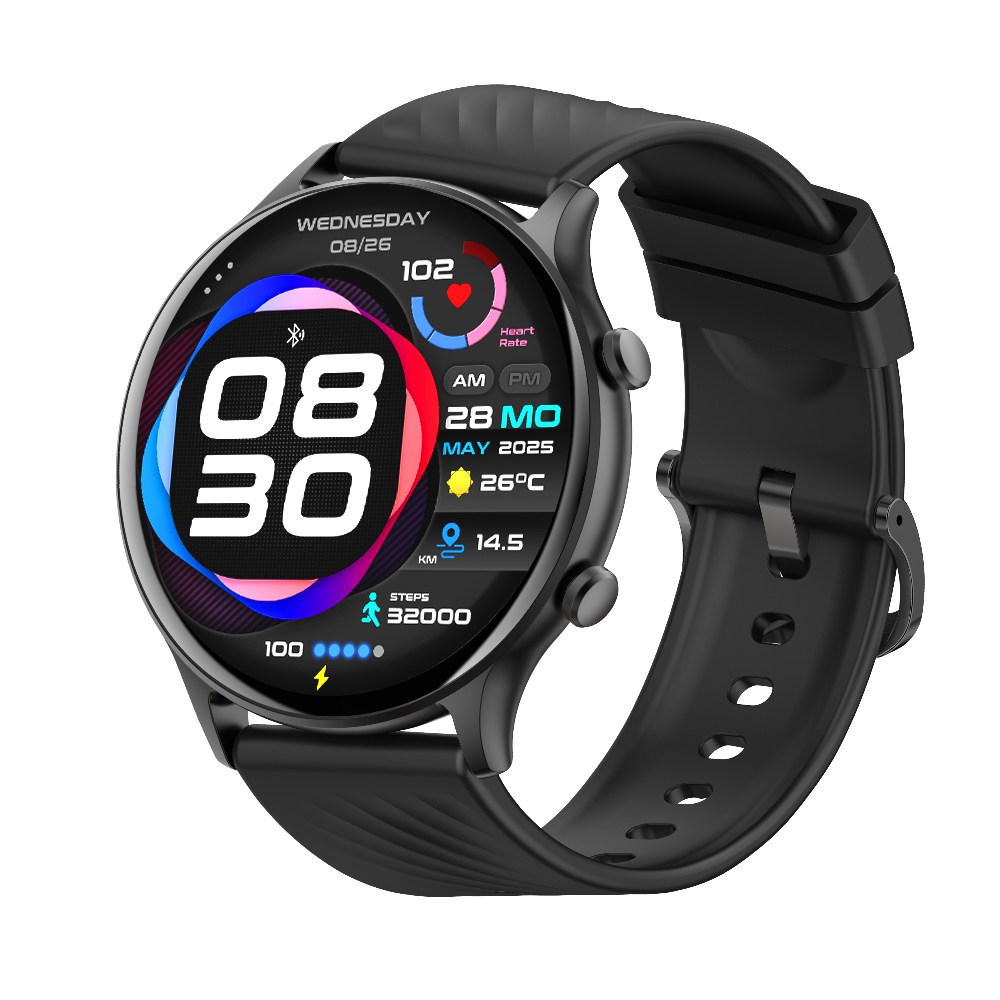 PEJE 운동 건강 24시간 모니터링 블루투스 통화 스마트워치, GPS + 블루투스, 4.9cm, 검정색 35,600원