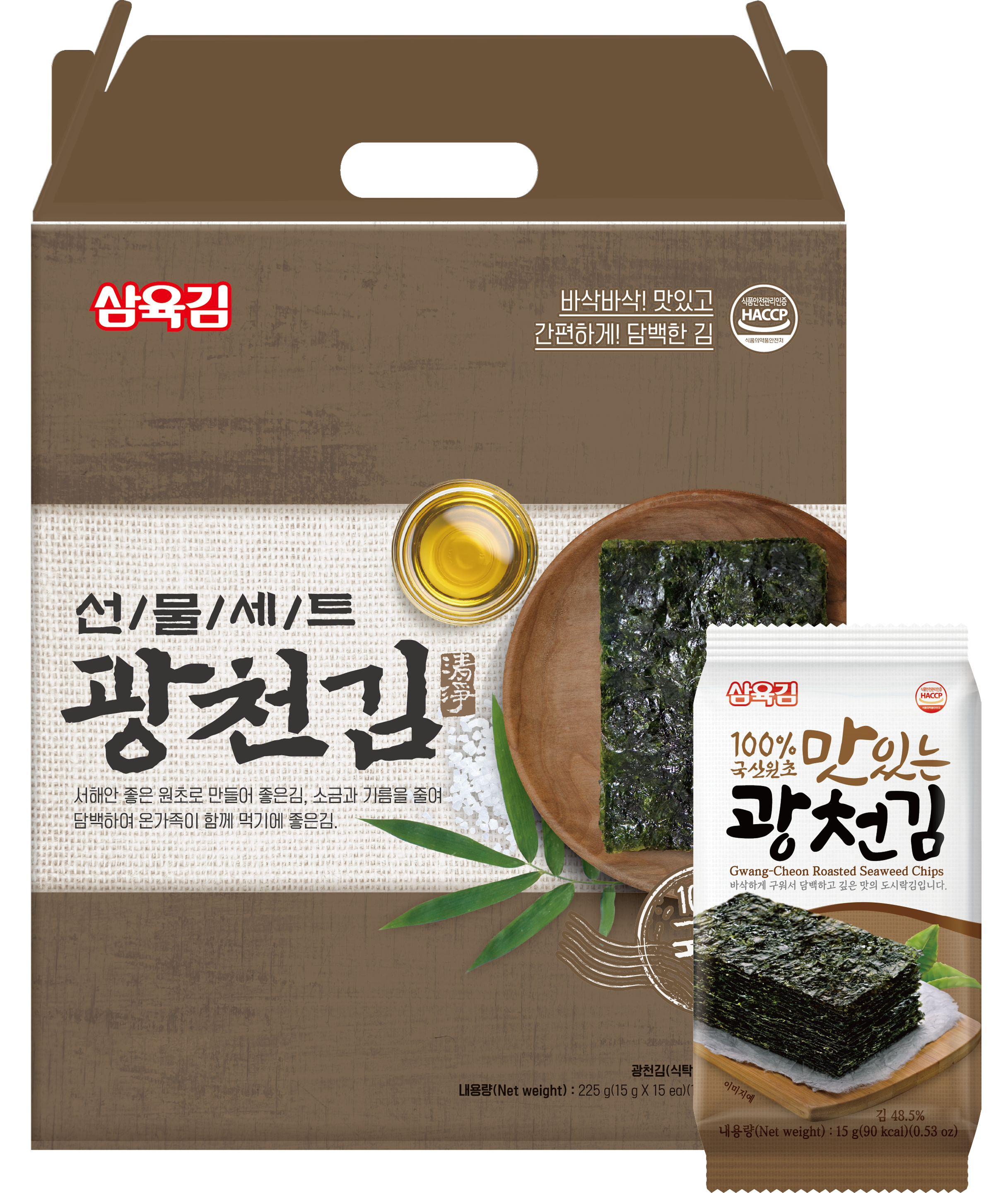 삼육김 광천김 선물세트 5호 15g, 15p 15,900원