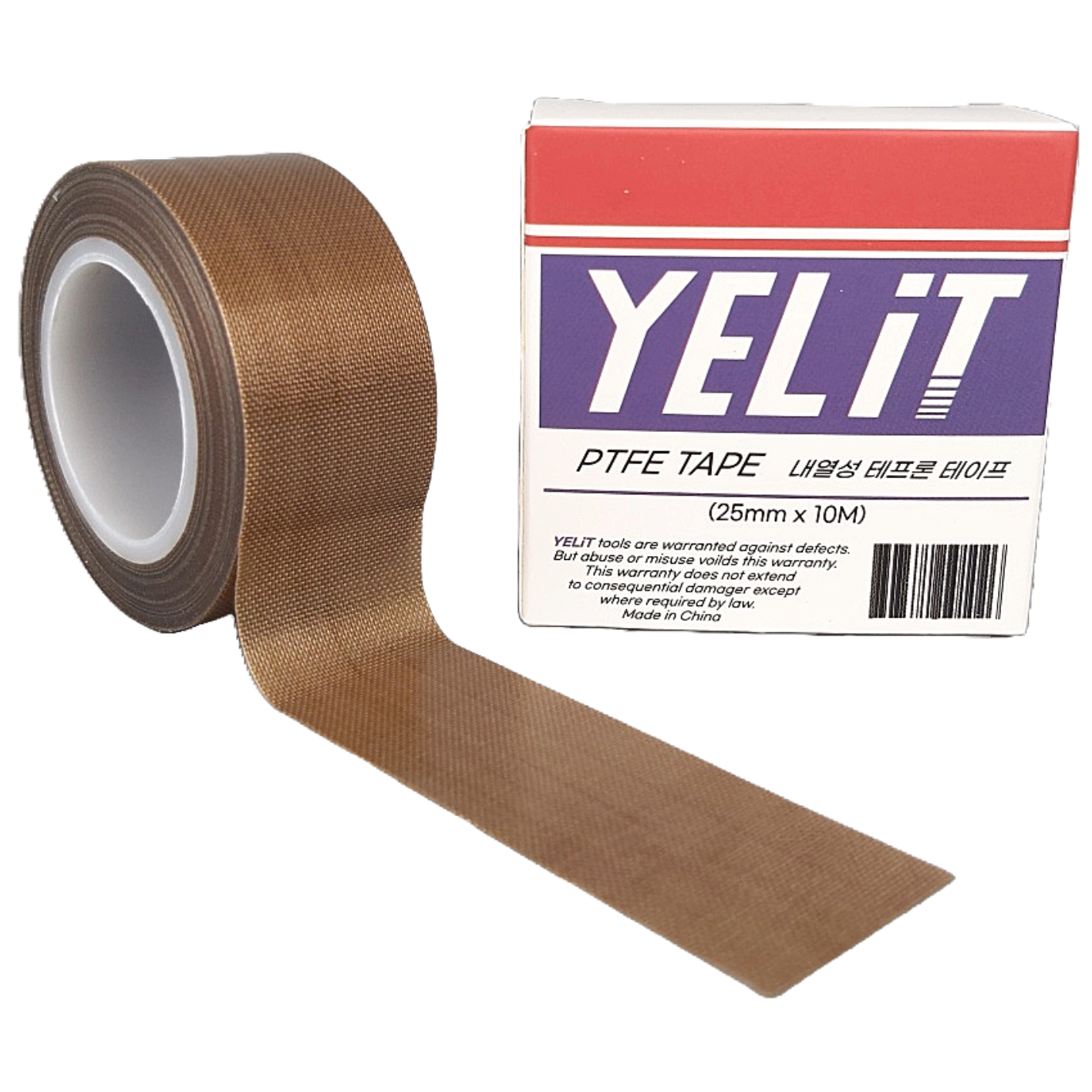 옐릿 테프론 방열 유리섬유 내열테이프 25mm 10M 9,900원