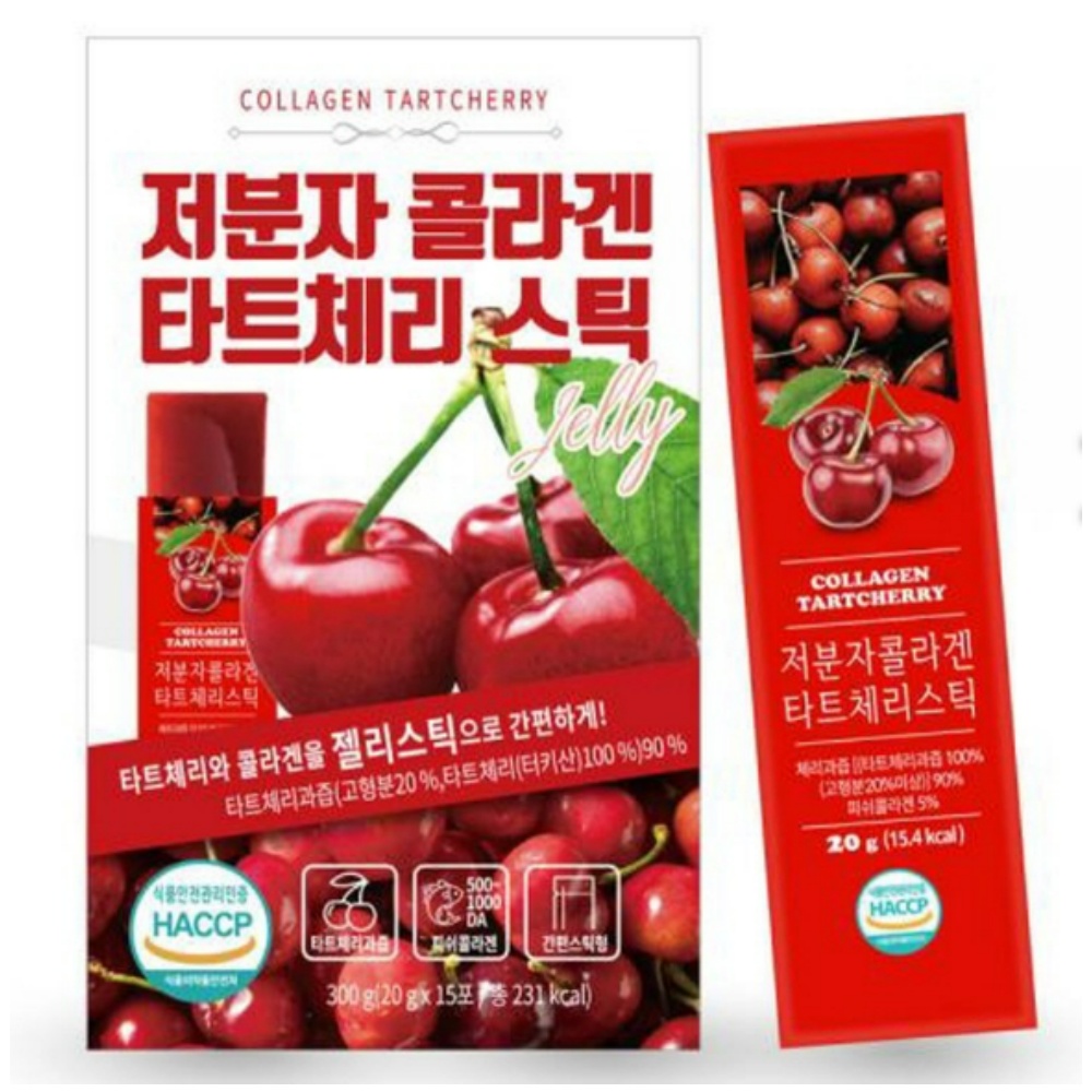 몽모랑시 타트체리 콜라겐 젤리 스틱 저분자 피쉬콜라겐 펩타이드 300달톤 터키산 HACCP인증 27,800원