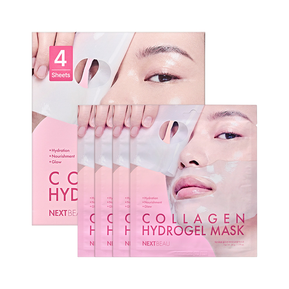넥스트뷰 콜라겐 하이드로겔 마스크 34g, 1개, 4개입 15,800원
