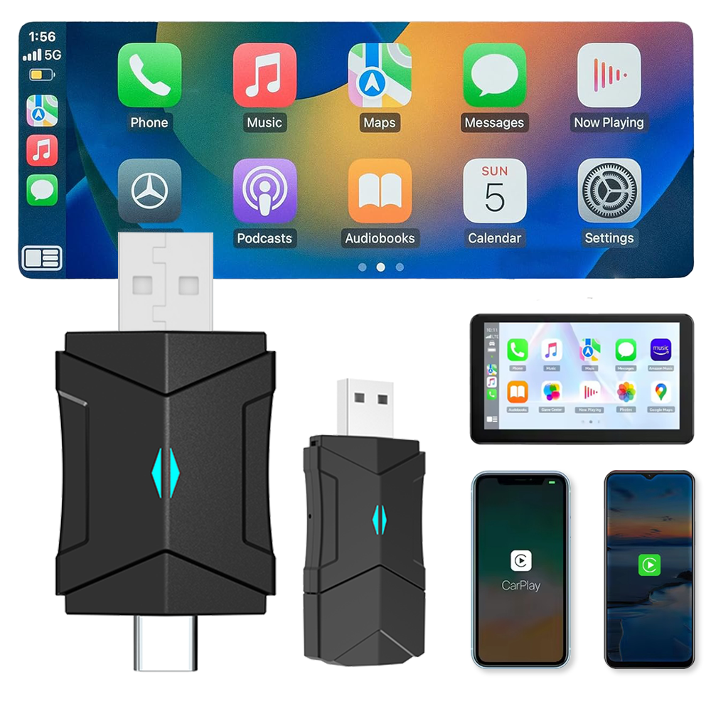 cosmag 무선 카플레이 안드로이드 오토 차량용 어댑터 2in1, 카플레이-안드로이드오토 30,000원