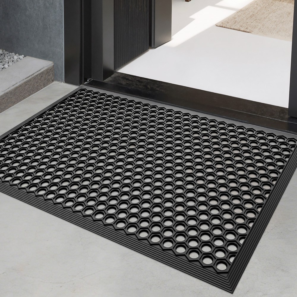 DEXI 1개 바닥 출입구 발판 매트 웰컴 현관 미끄럼방지 발매트 그레이 도어매트, 1개, A 26,900원