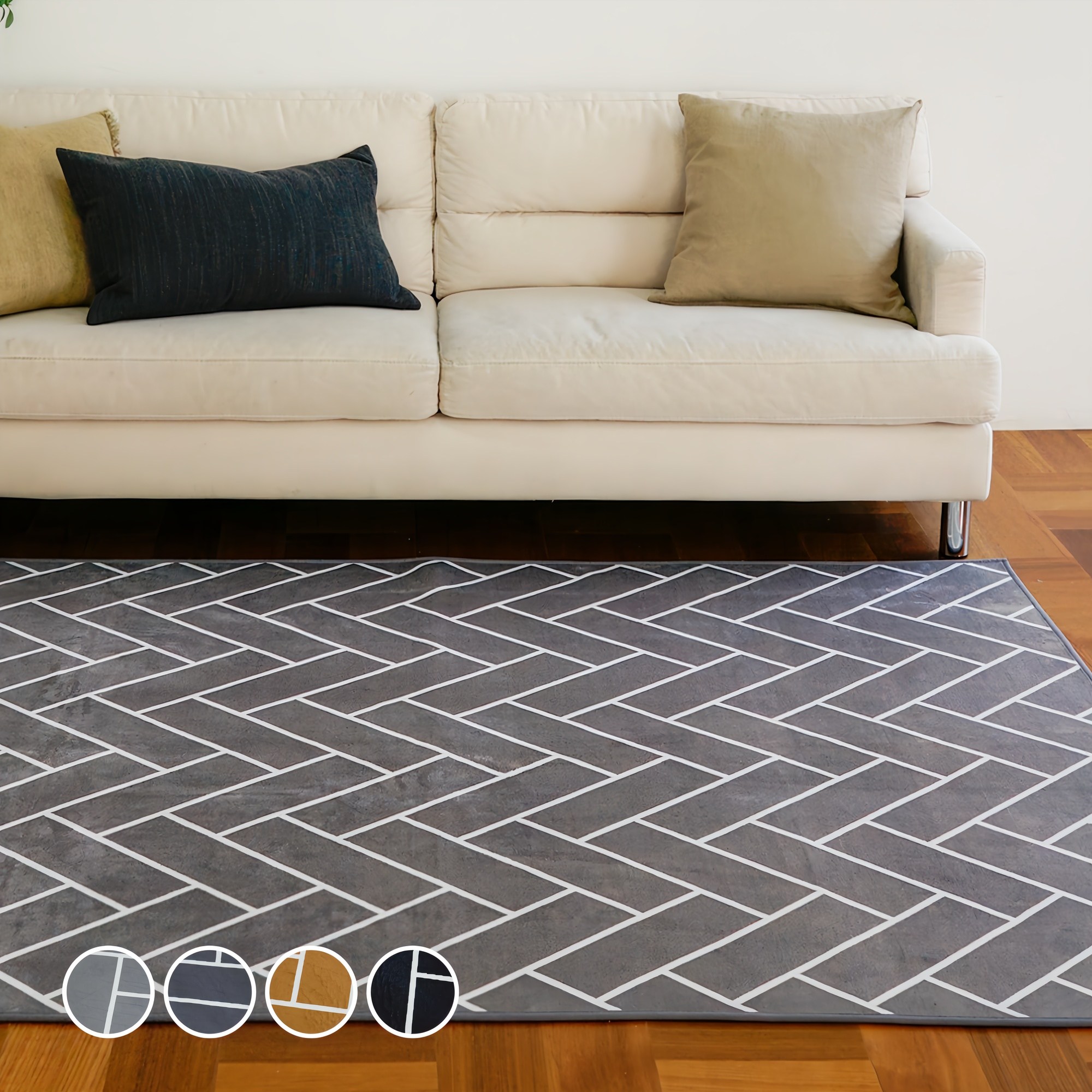 인룸 소프트 헤링본 러그 14,110원